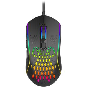 Gaming: RGB Lightweight Gaming Mouse – Black/Rainbow