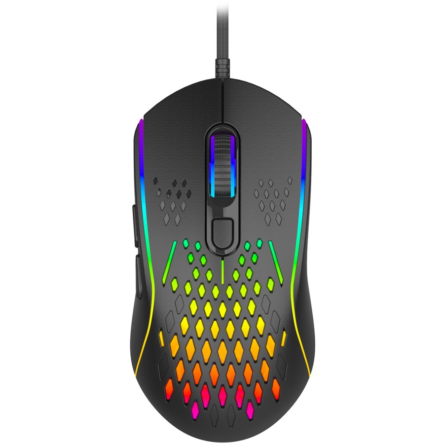 Gaming: RGB Lightweight Gaming Mouse – Black/Rainbow